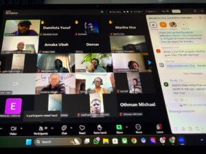 I-Train Africa Foundation skilled for work academy live projects on zoom 2