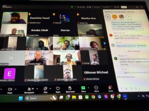 I-Train Africa Foundation skilled for work academy live projects on zoom
